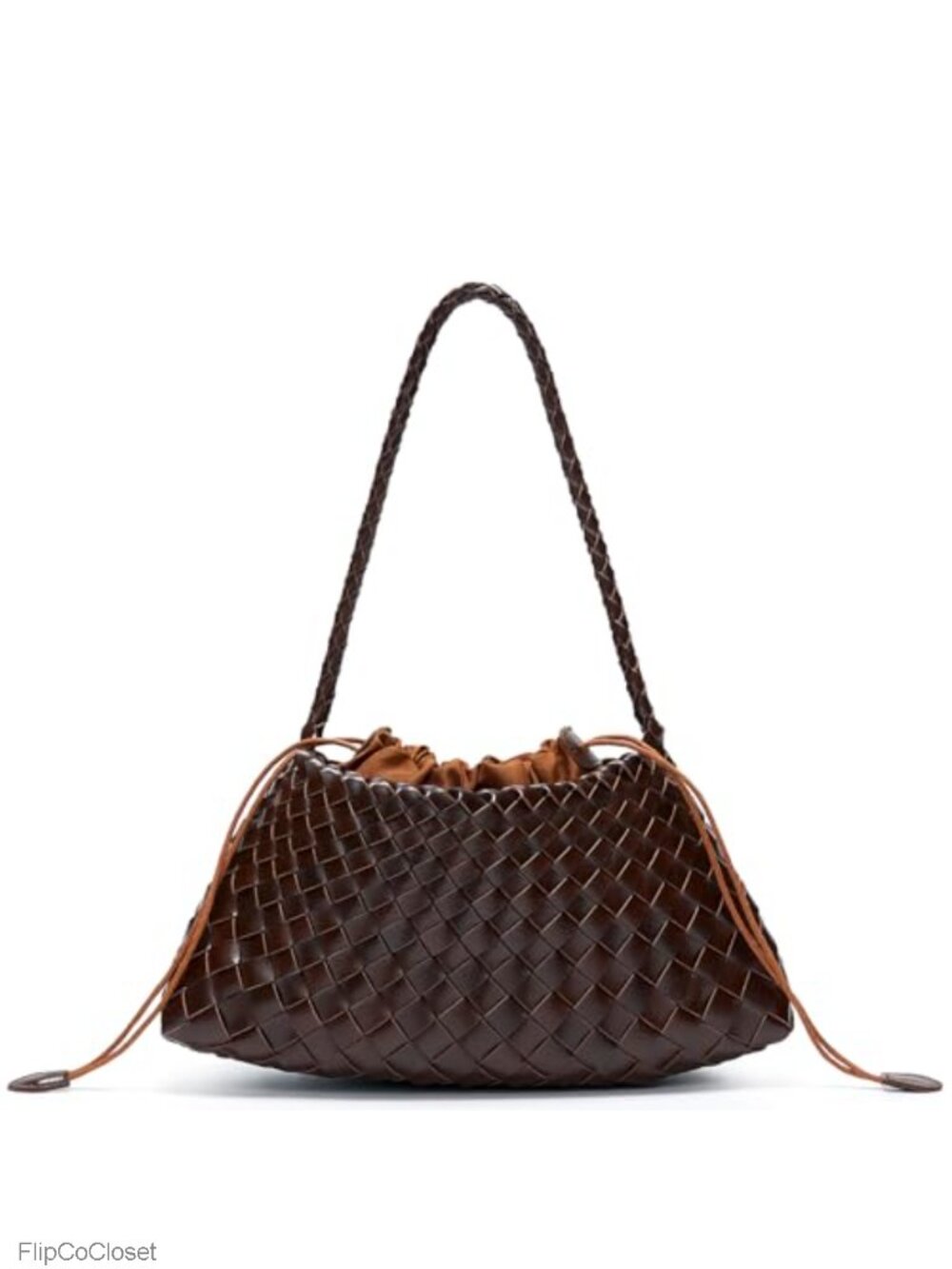 Woven Vegan Leather Underarm Shoulder Hobo Bag for Women